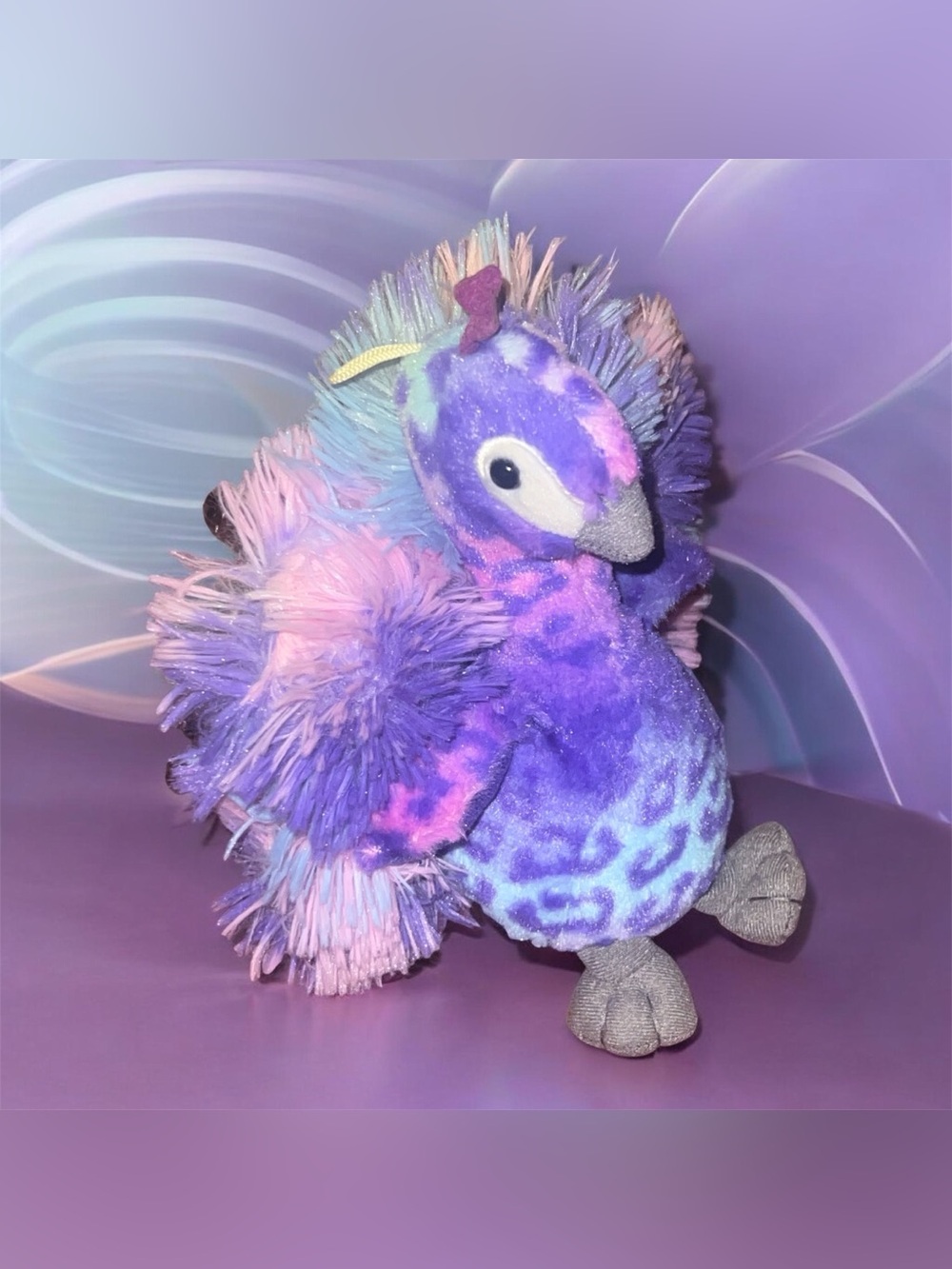 Redemption Plus 9" Tie Dye Peacock Plush Stuffed Animal Toy 2021